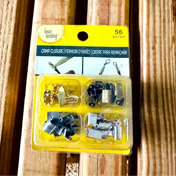 Bead Landing Crimp Closure Mix Michaels 56 Piece New Jewelry Maker Craft Making - Picture 1 of 7